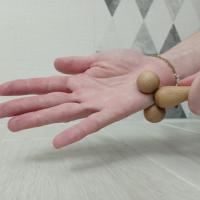 Mini sensor perpendicular to the abductor muscle of the little finger